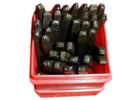 Schlagzahlen 0-9 und Schlagbuchstaben A-Z Gr�sse  4mm