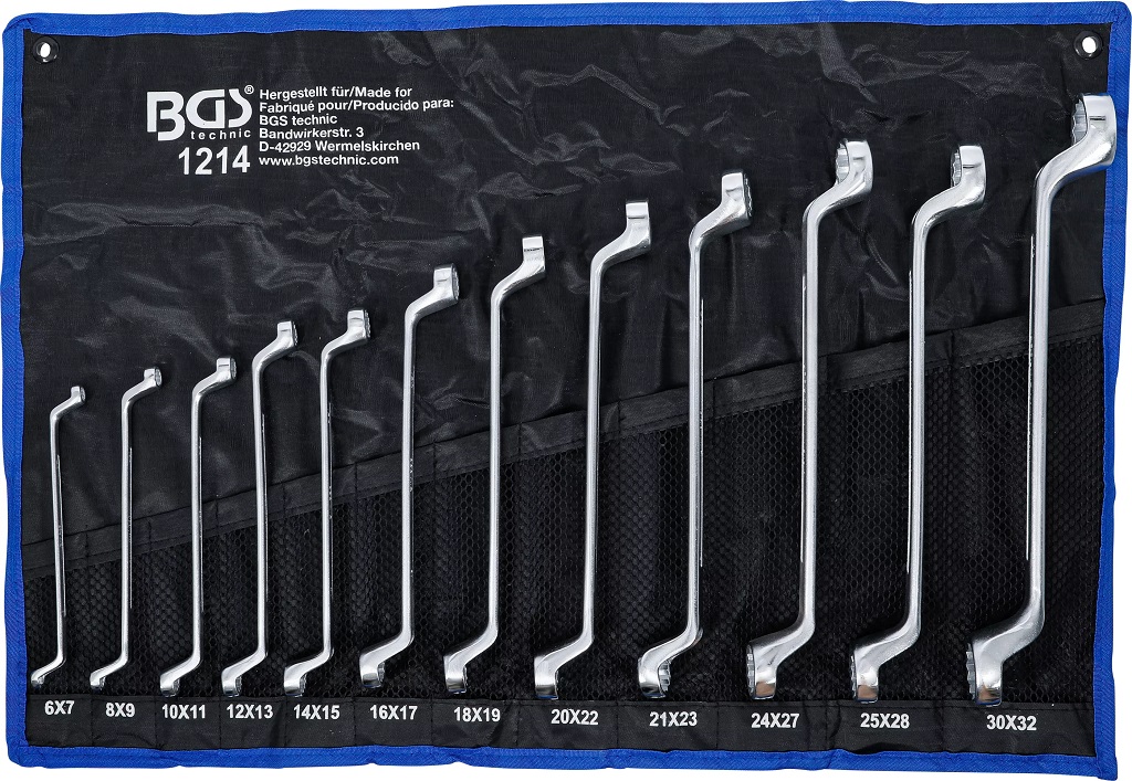 20x22 mm gekröpft BGS 1214-20x22 Doppel-Ringschlüssel 